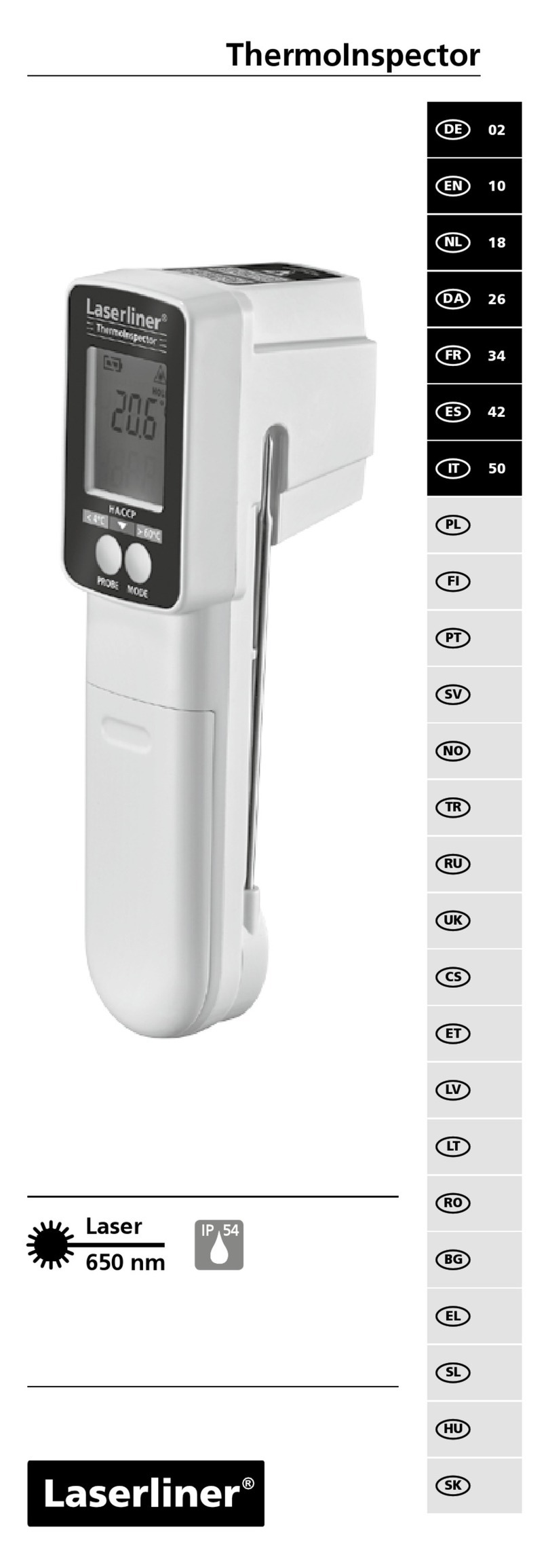 LaserLiner ThermoInspector User manual