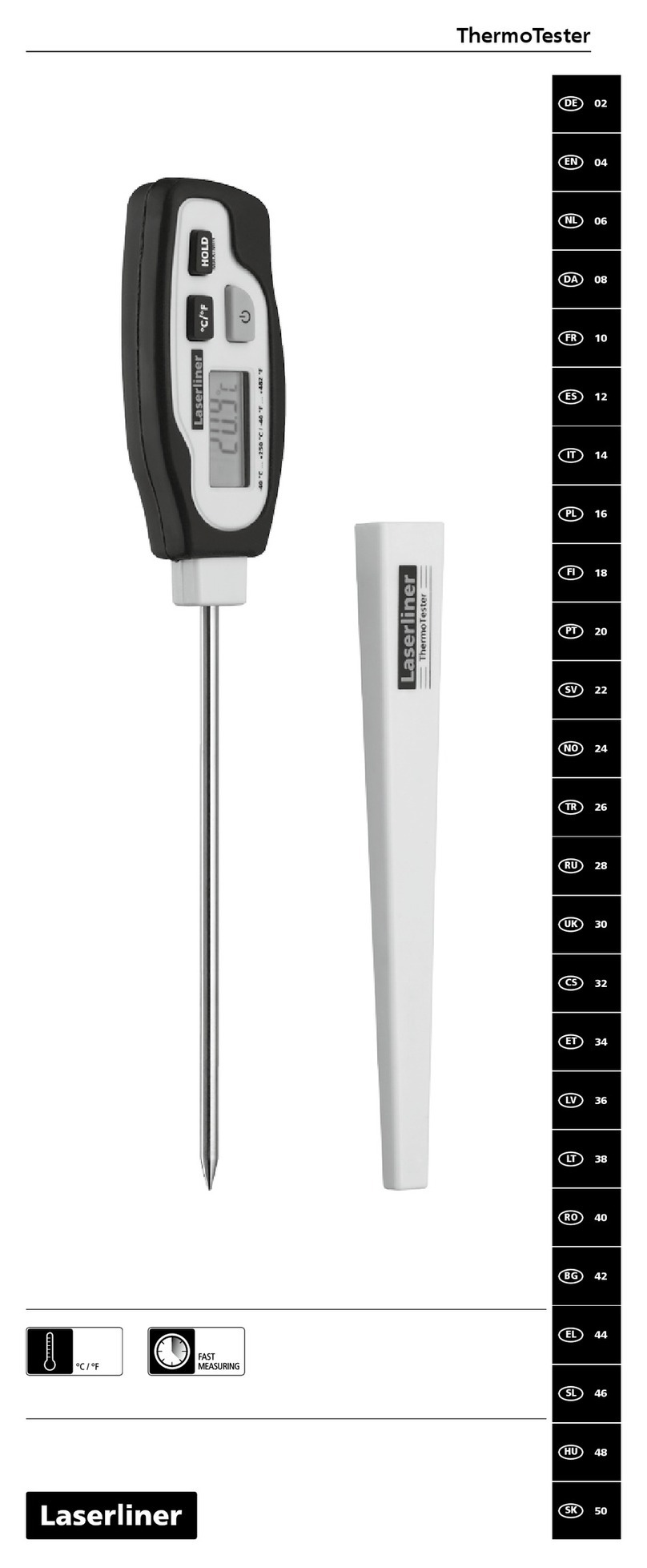 LaserLiner ThermoTester operating instructions