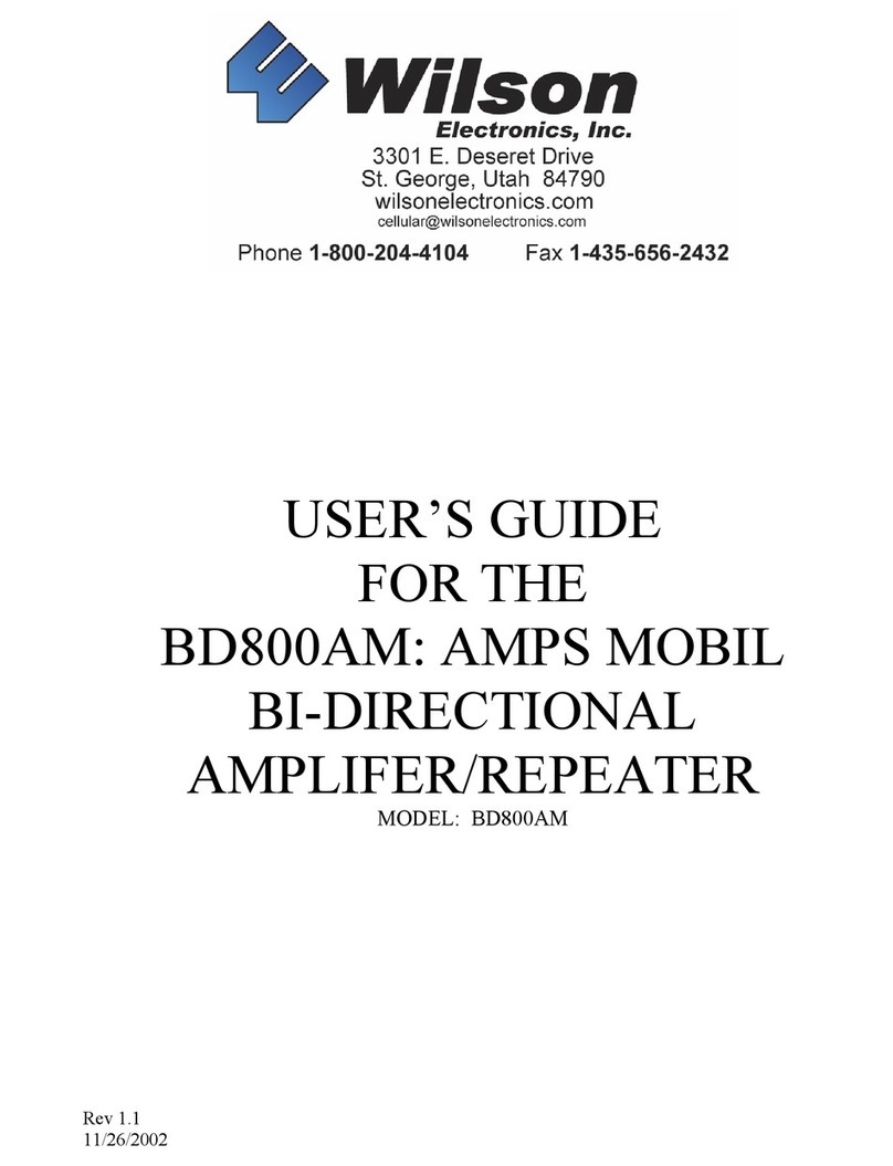 Wilson Electronics BD800AM User manual