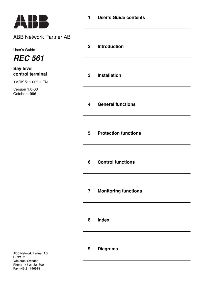 ABB REC 561 User manual