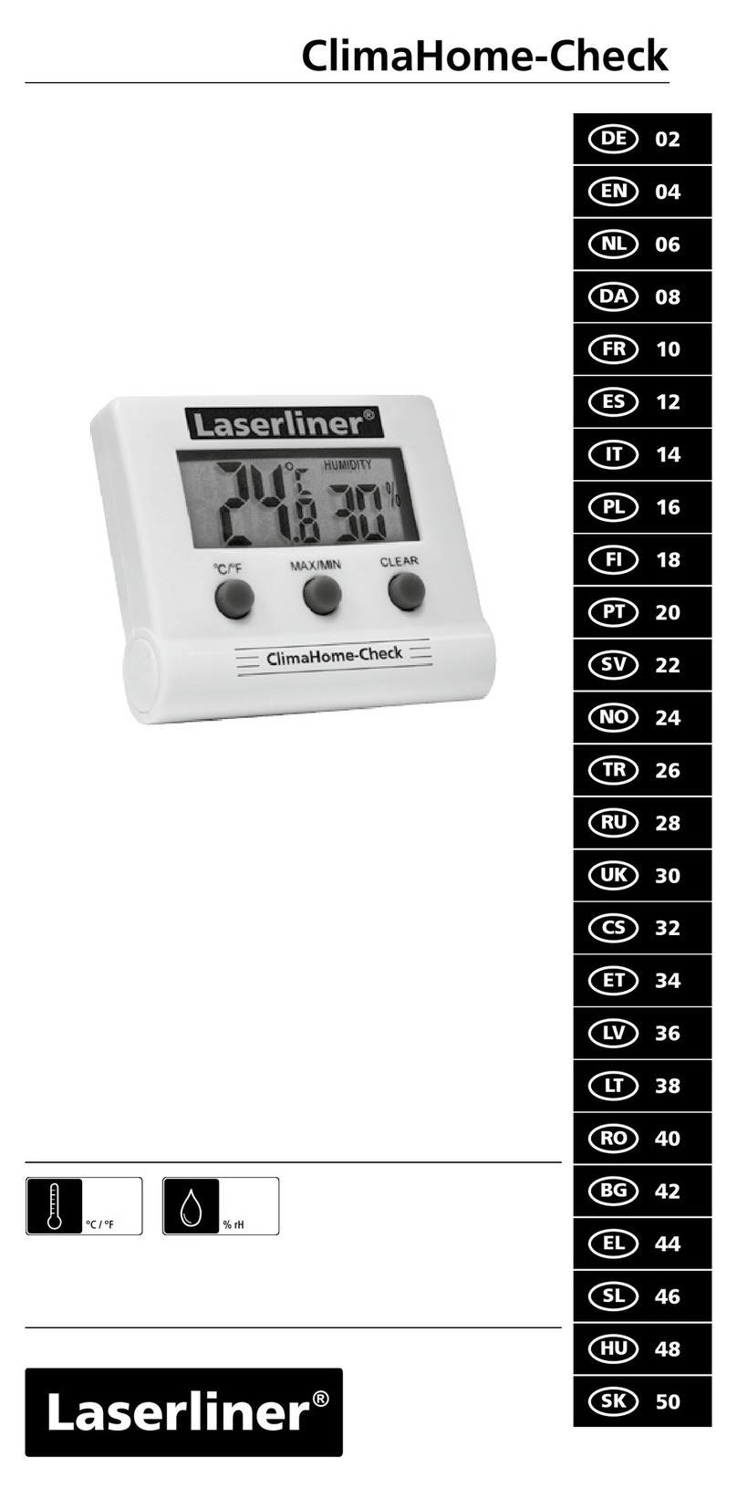 LaserLiner ClimaHome-Check User manual