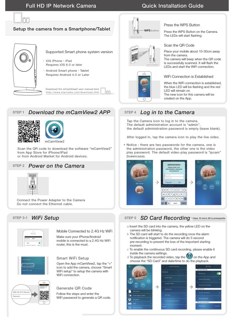 StarVedia IC722w Quick installation guide