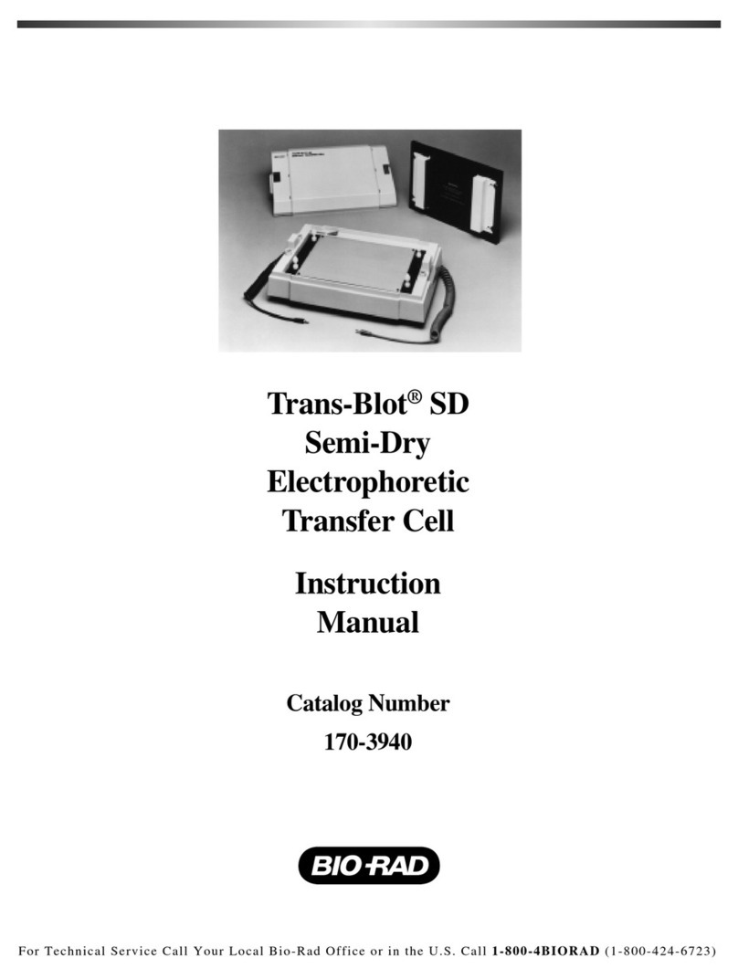 BIO RAD Trans-Blot SD instruction manual