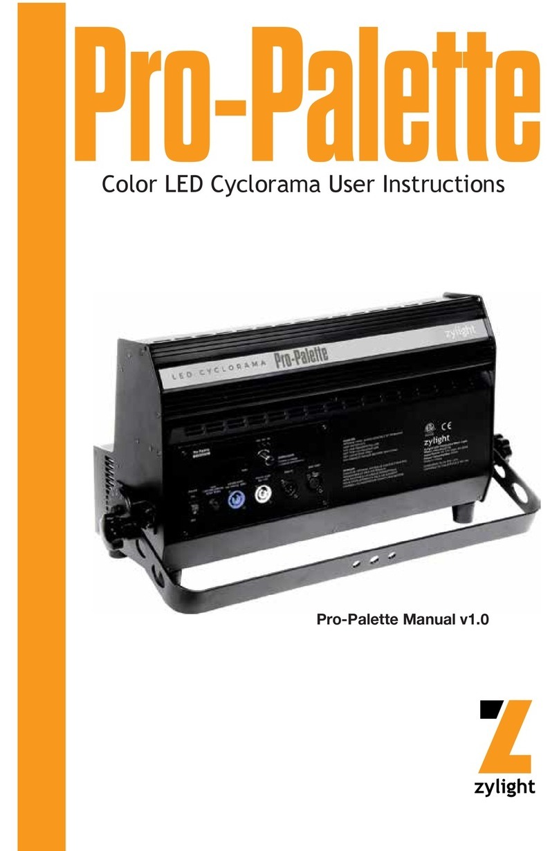 Zylight Pro-Palette User instructions