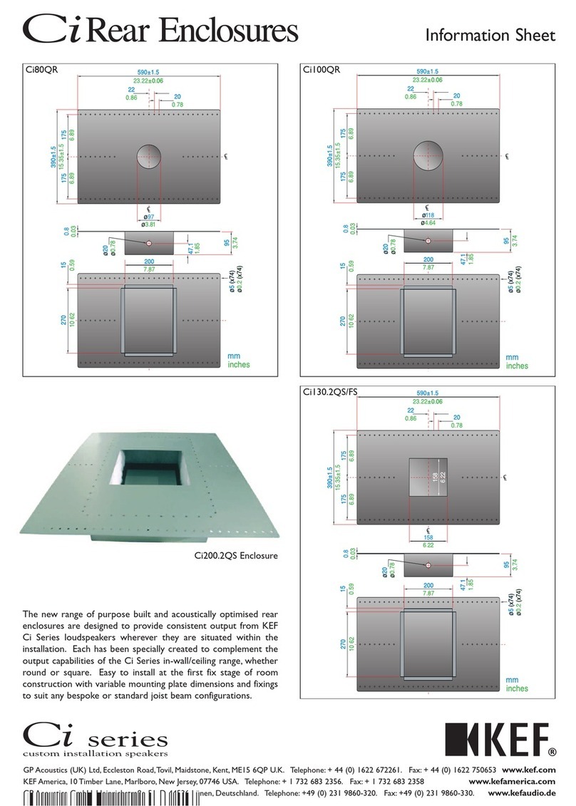 KEF Ci 130.2FS Information sheet