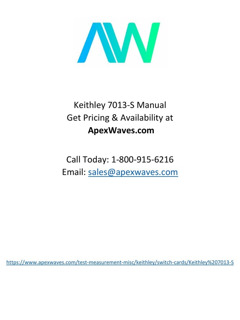 Keithley 7013-S instruction manual