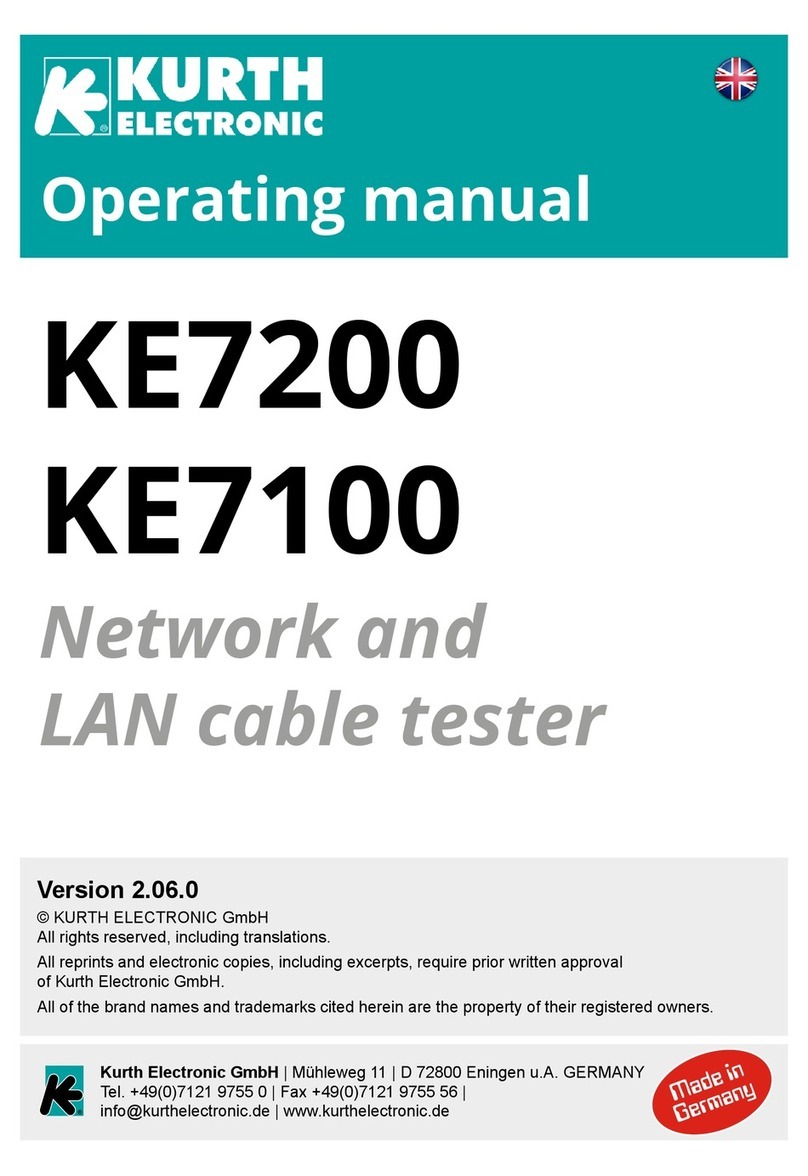 Kurth Electronic KE7200 User manual Kurth Electronic KE7200 User manual