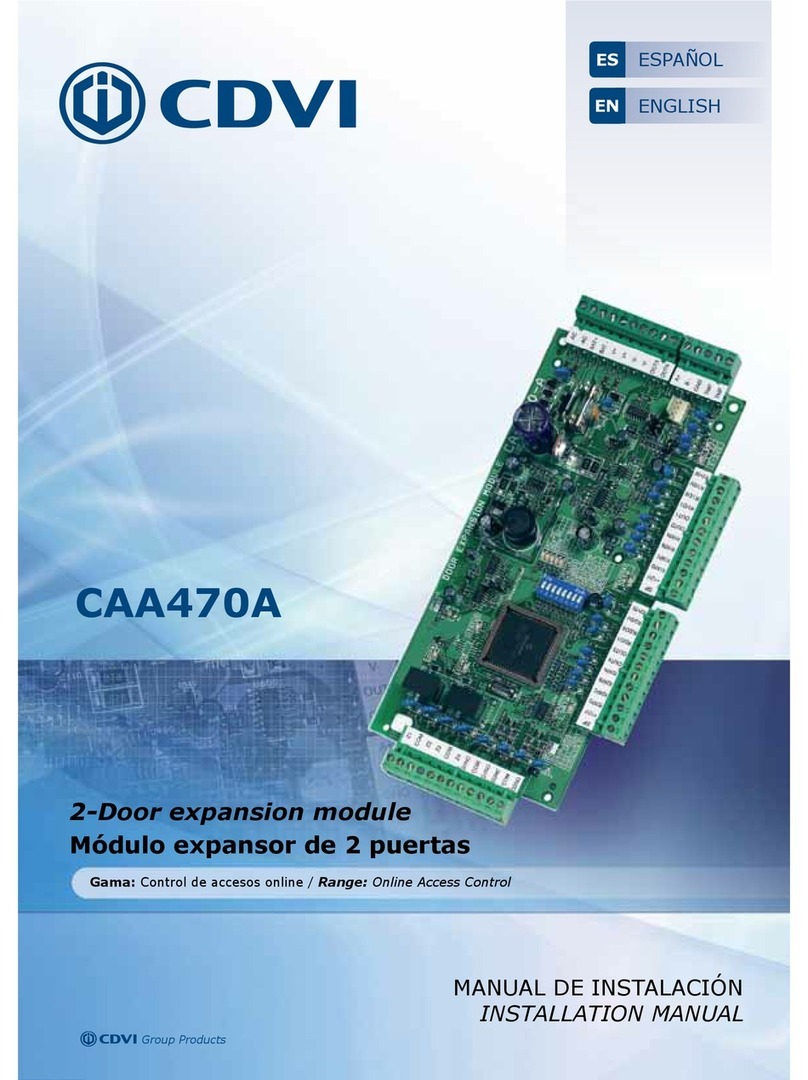 CDVI CA-A470-A installation manual