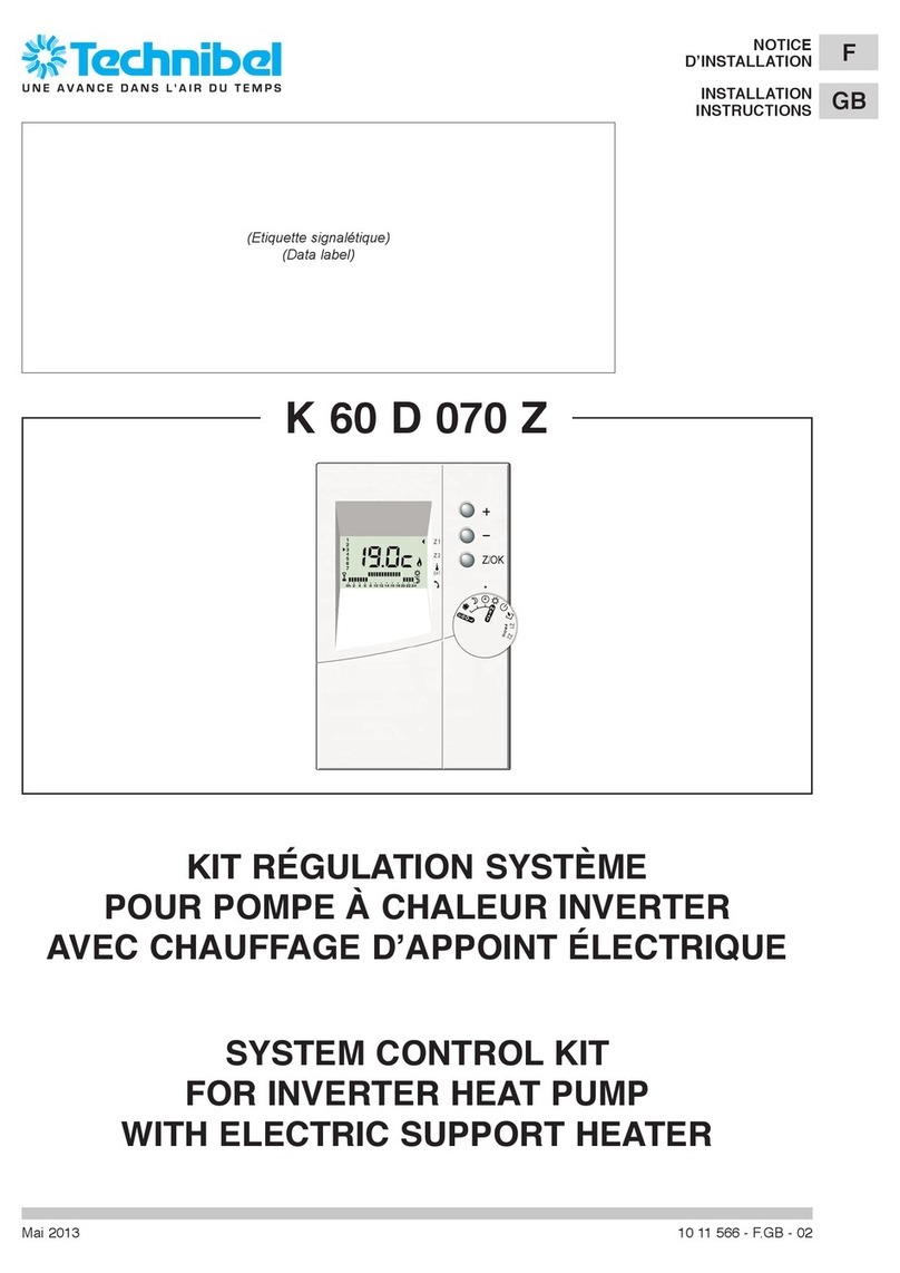 Technibel K 60 D 070 Z installation instructions