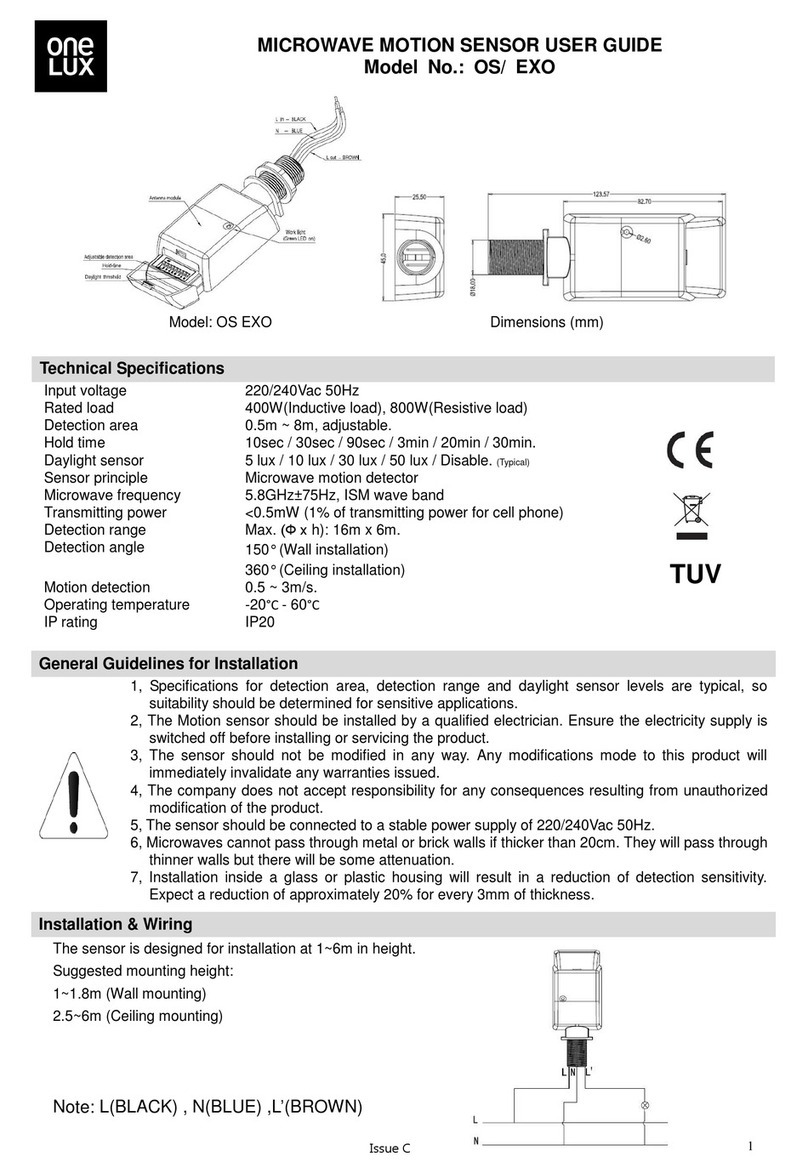One Lux ONE-SENSE EXO user guide