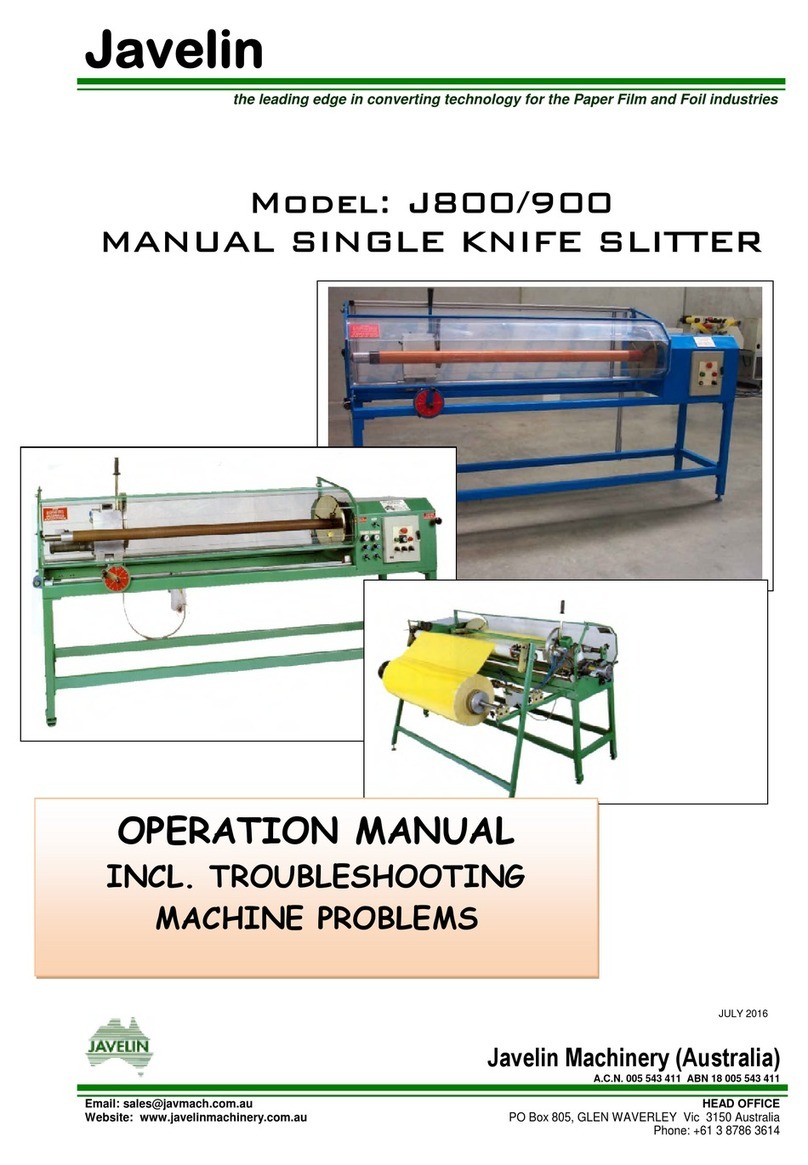 Javelin J800 Operation manual