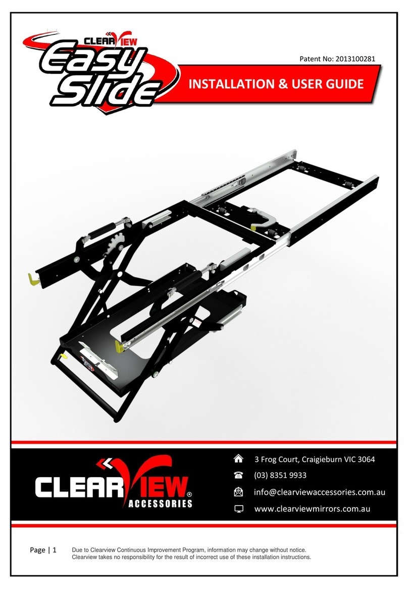 ClearView Easy Slide Installation & user guide