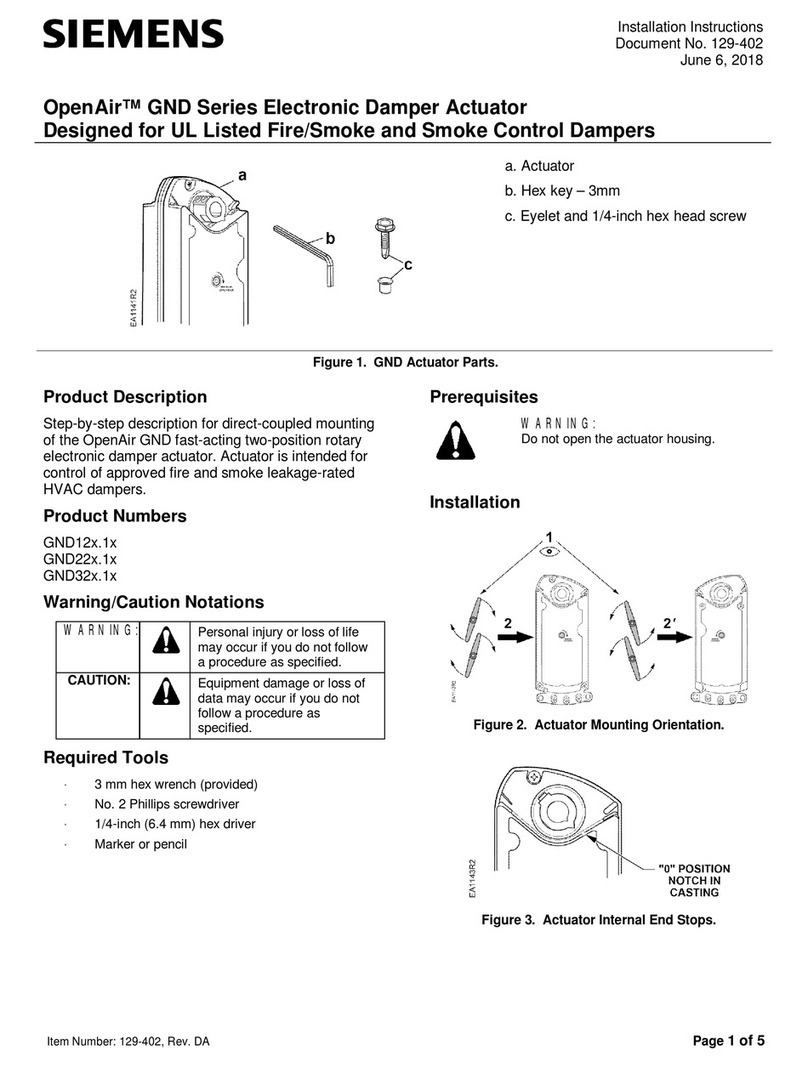 Siemens OpenAir GND12x.1 Series Service manual