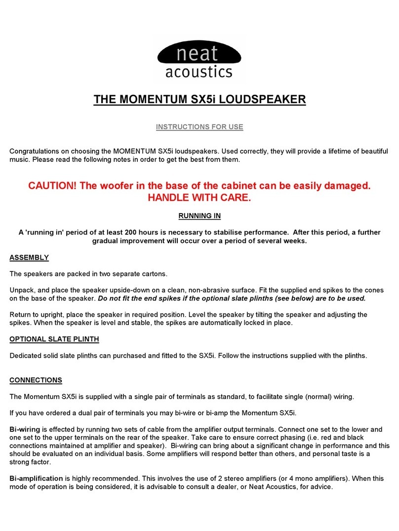 Neat MOMENTUM SX5i User manual