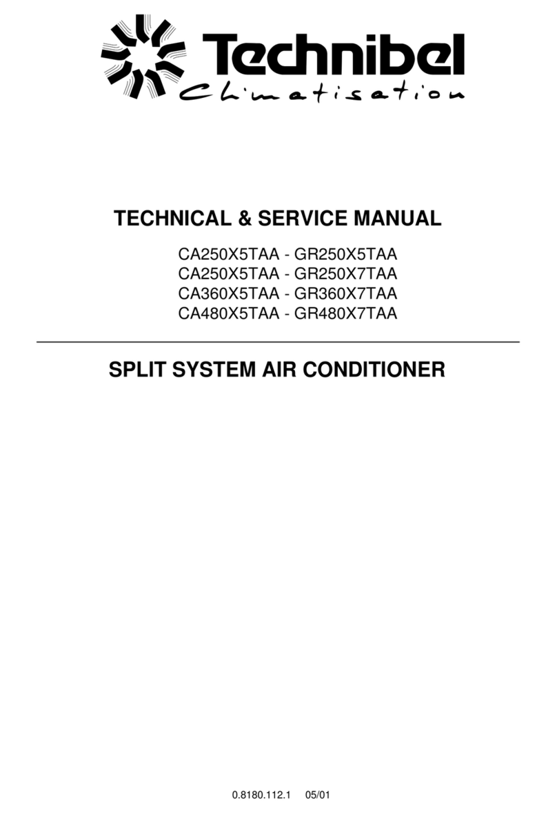 Technibel CA250X5TAA Operating manual