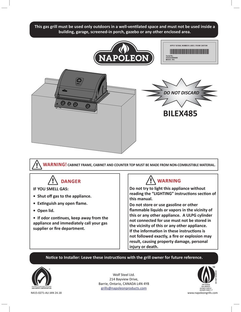 Napoleon BILEX485 manual