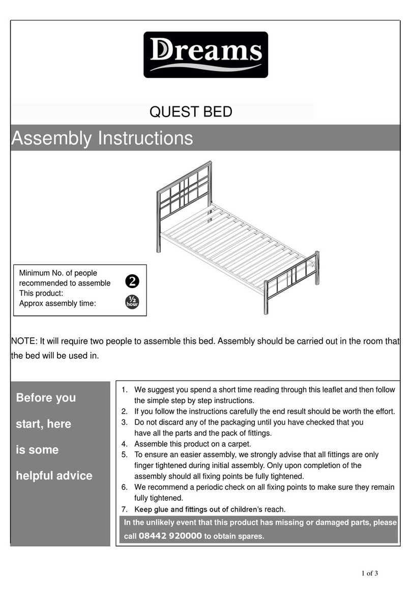 DREAMS QUEST BED User manual DREAMS QUEST BED User manual