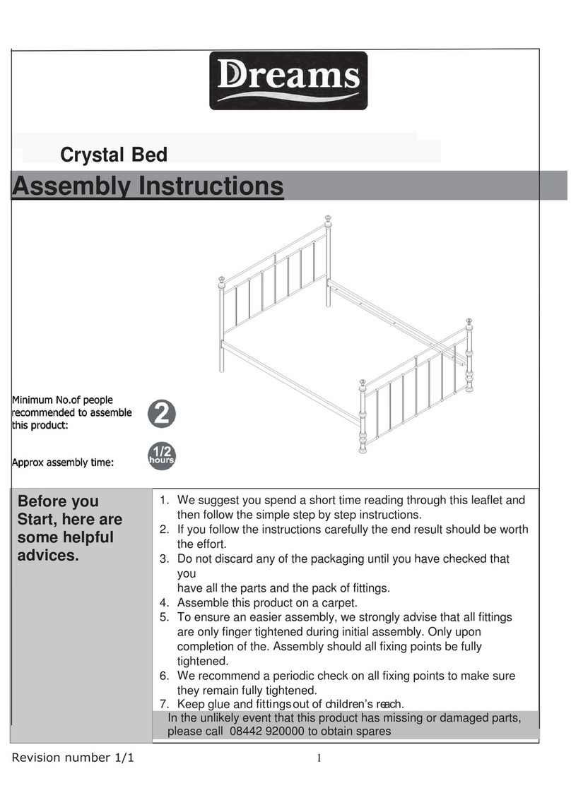 DREAMS Crystal Bed User manual DREAMS Crystal Bed User manual