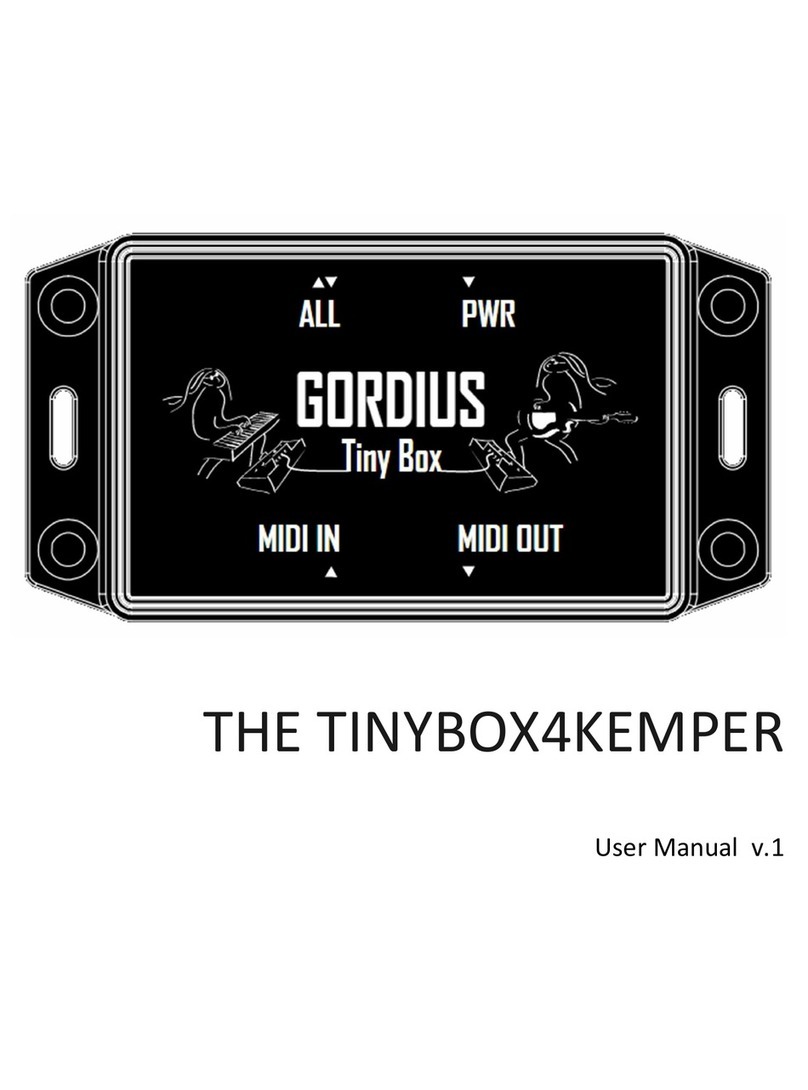 Gordius TINYBOX4KEMPER user manual