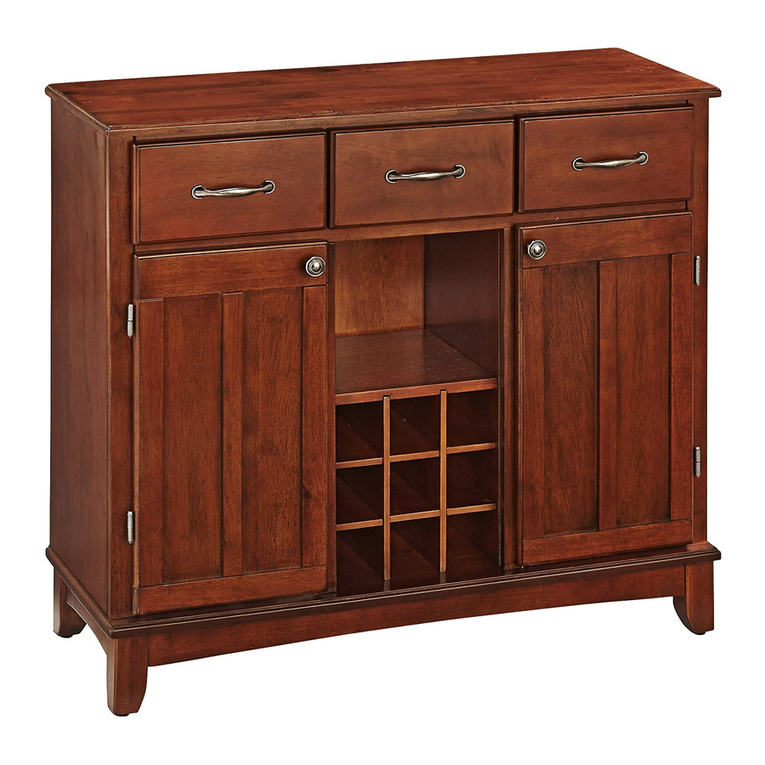 Home Styles Buffet with Doors and Drawers Assembly manual Home Styles Buffet with Doors and Drawers Assembly manual
