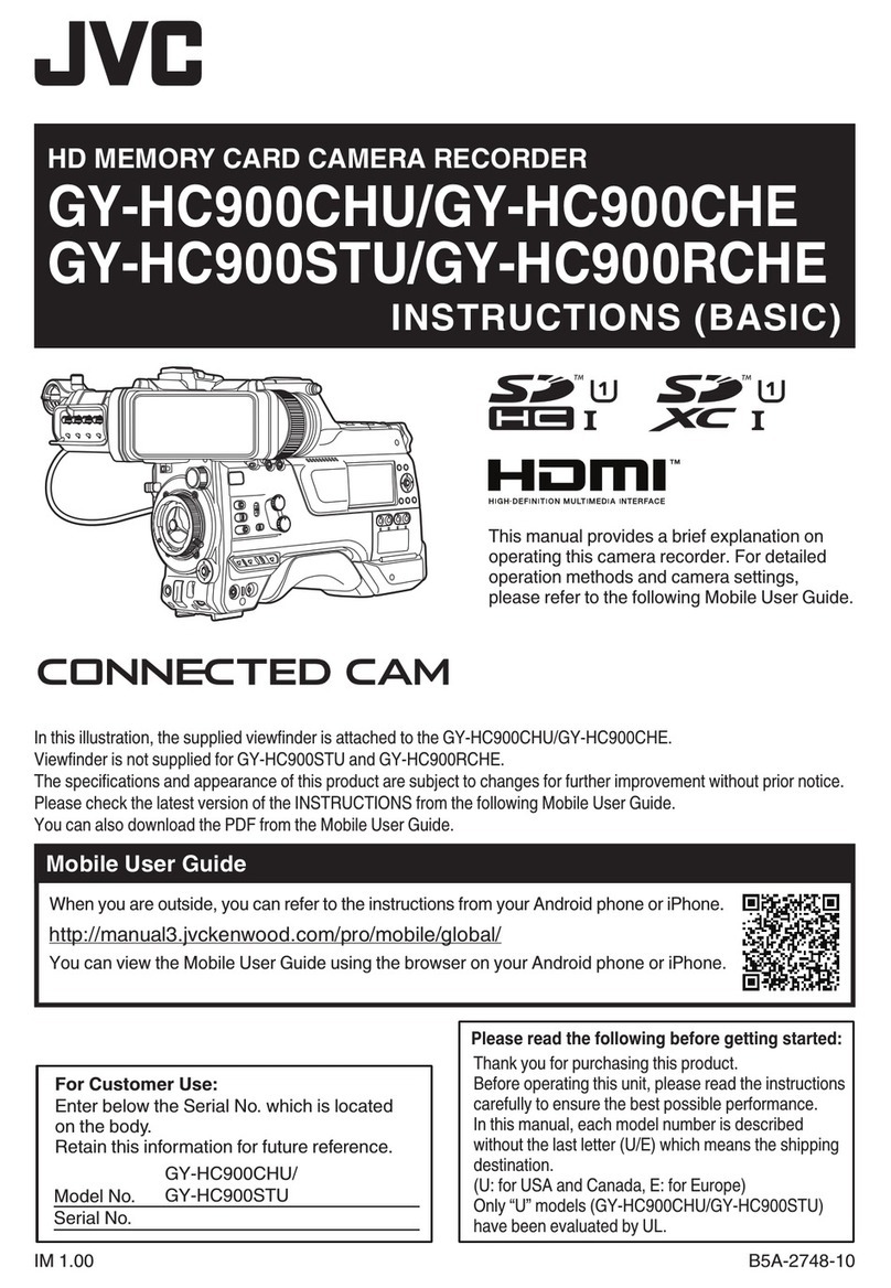 JVC Connected Cam GY-HC900CHU User manual