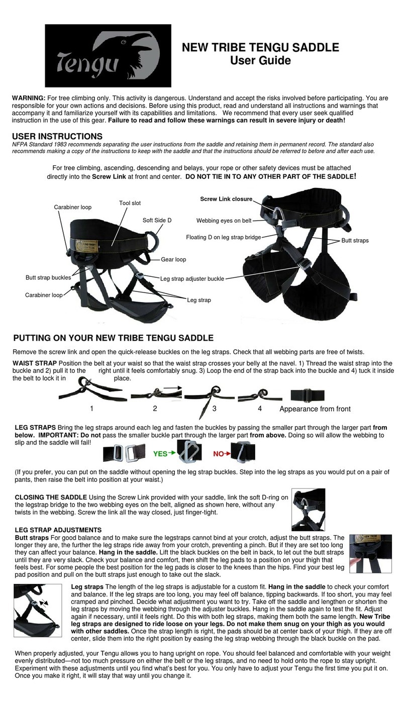 NEW TRIBE TENGU SADDLE user guide