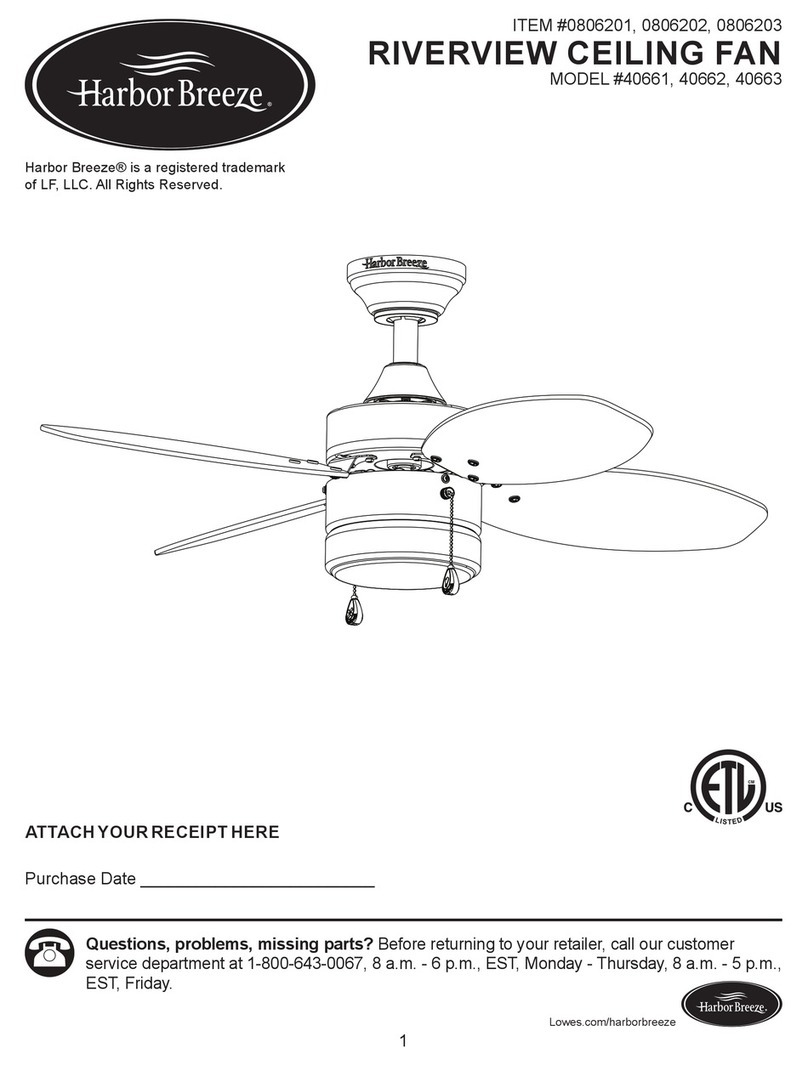 Harbor Breeze 40662 installation manual