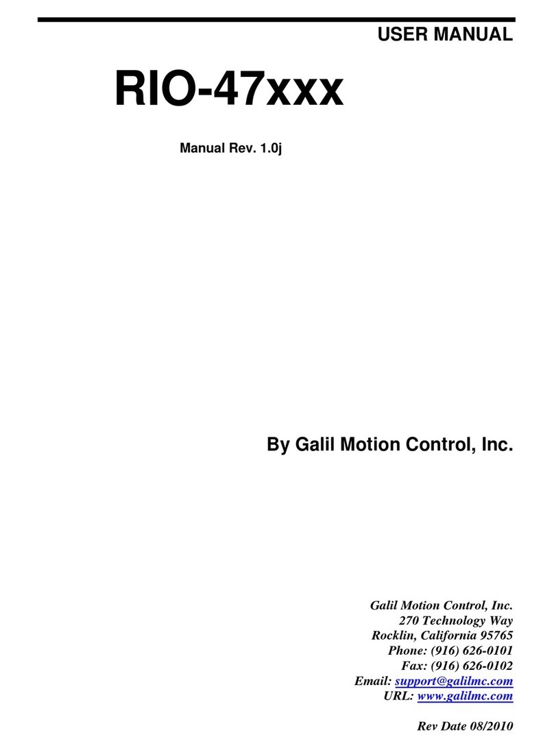 Galil Motion Control RIO-47120 User manual