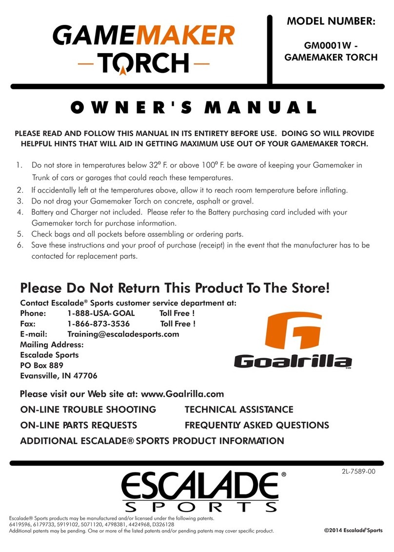 GOALRILLA GAMEMAKER TORCH owner's manual