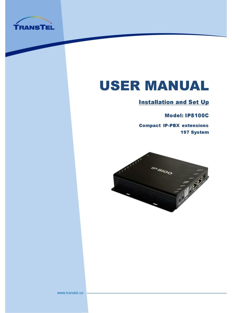 TransTel Communications IP8100C user manual