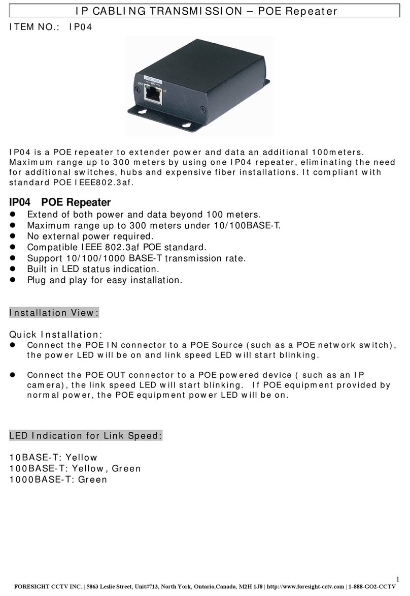 Foresight CCTV IP04 manual