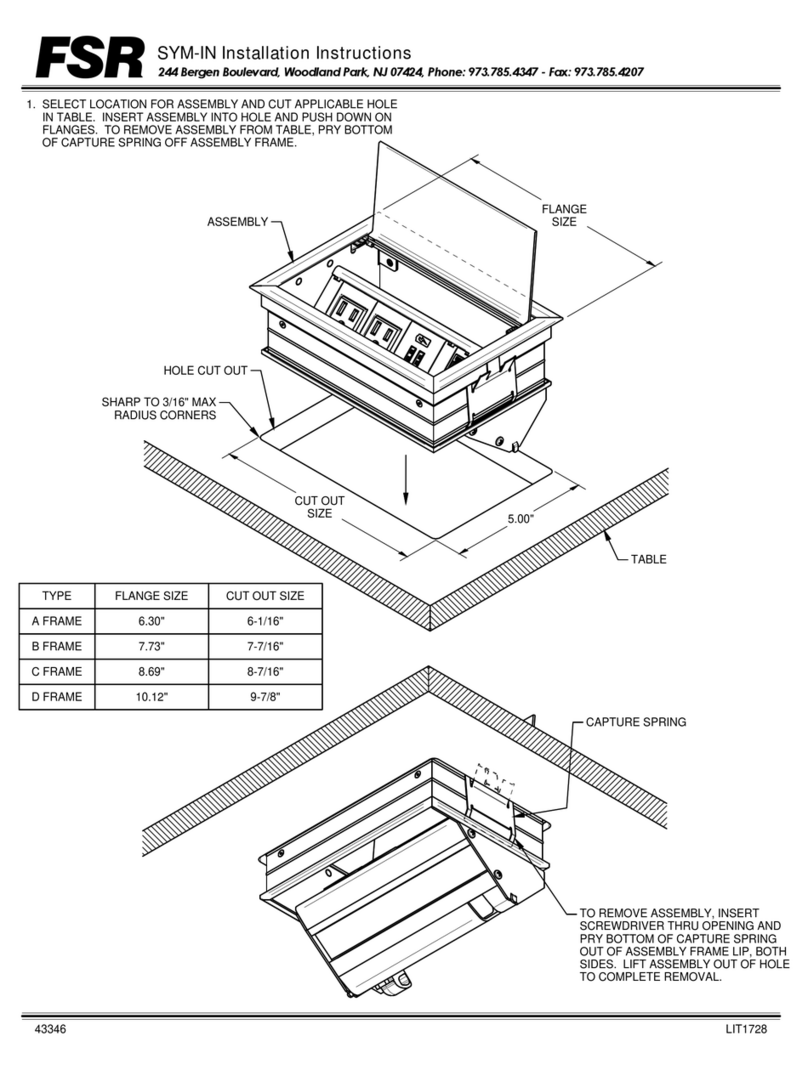 FSR SYM-IN Installation instructions manual