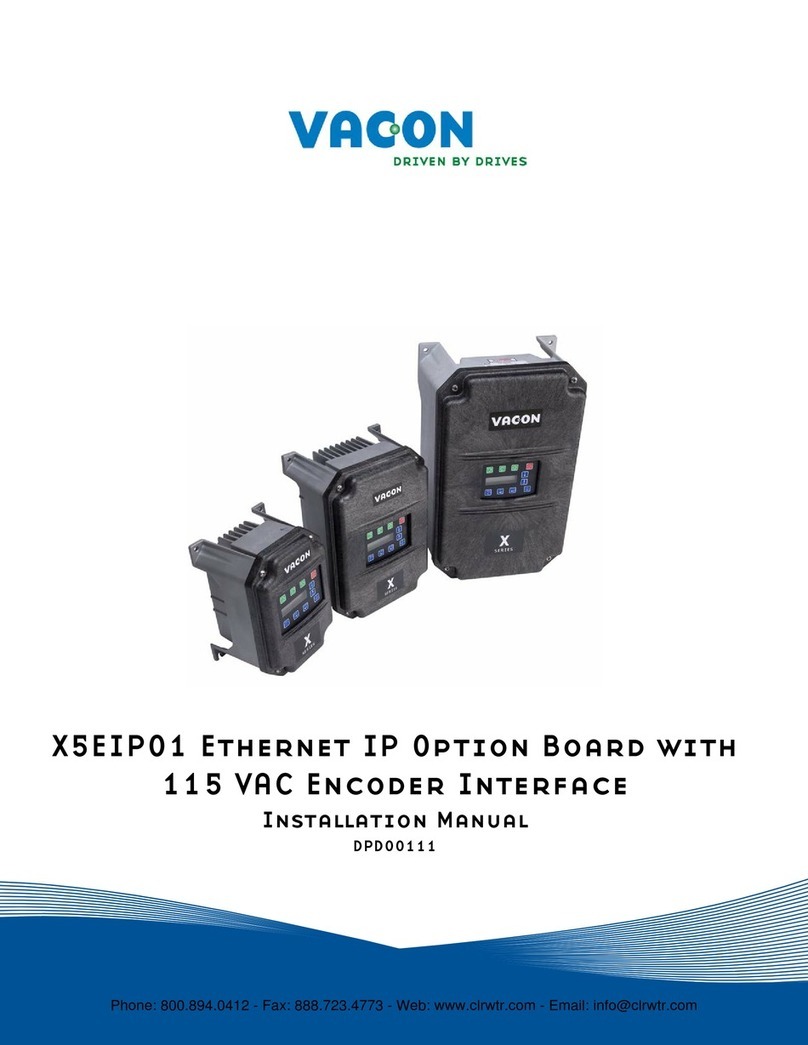 Vacon X5EIP01 installation manual Vacon X5EIP01 installation manual