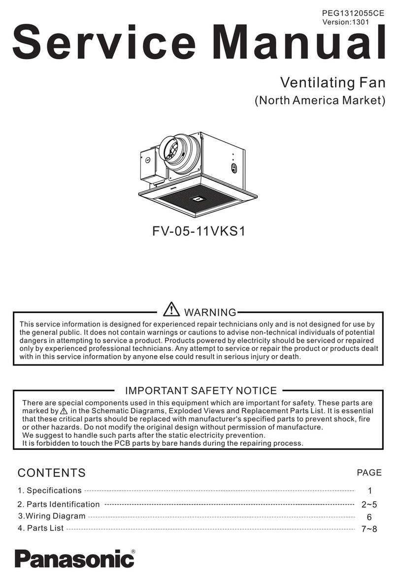 Panasonic FV-05-11VKS1 User manual