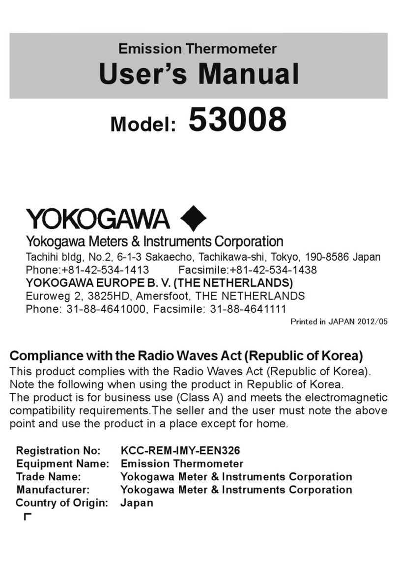 YOKOGAWA 53008 user manual