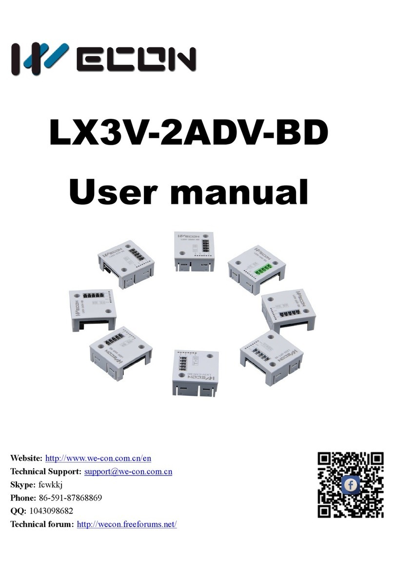 Wecon LX3V-2ADV-BD User manual Wecon LX3V-2ADV-BD User manual