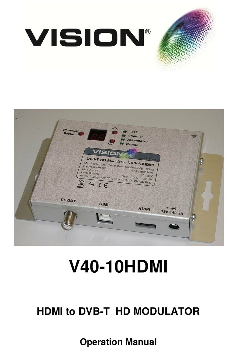 Vision V40-10HDMI Operation manual