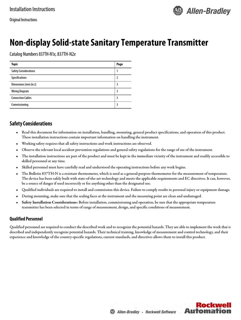 Allen-Bradley 837TH-N1 Series installation instructions