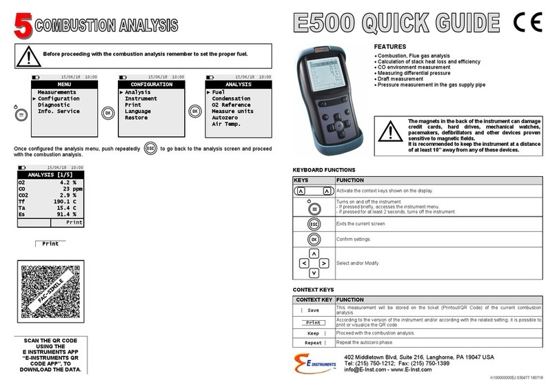 E Instruments E500 quick guide