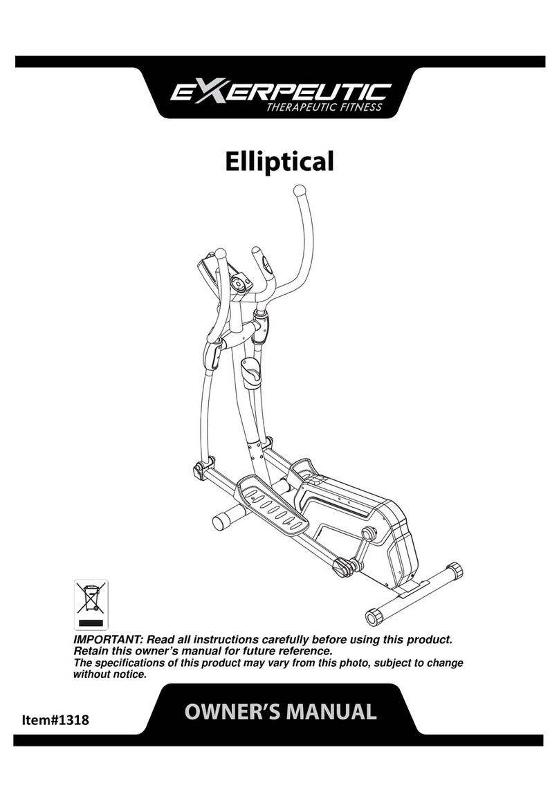 Exerpeutic 1318 User manual