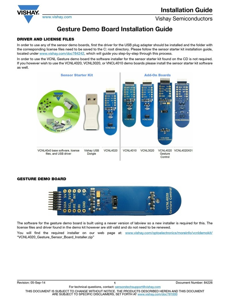 Vishay VCNL3020 installation guide