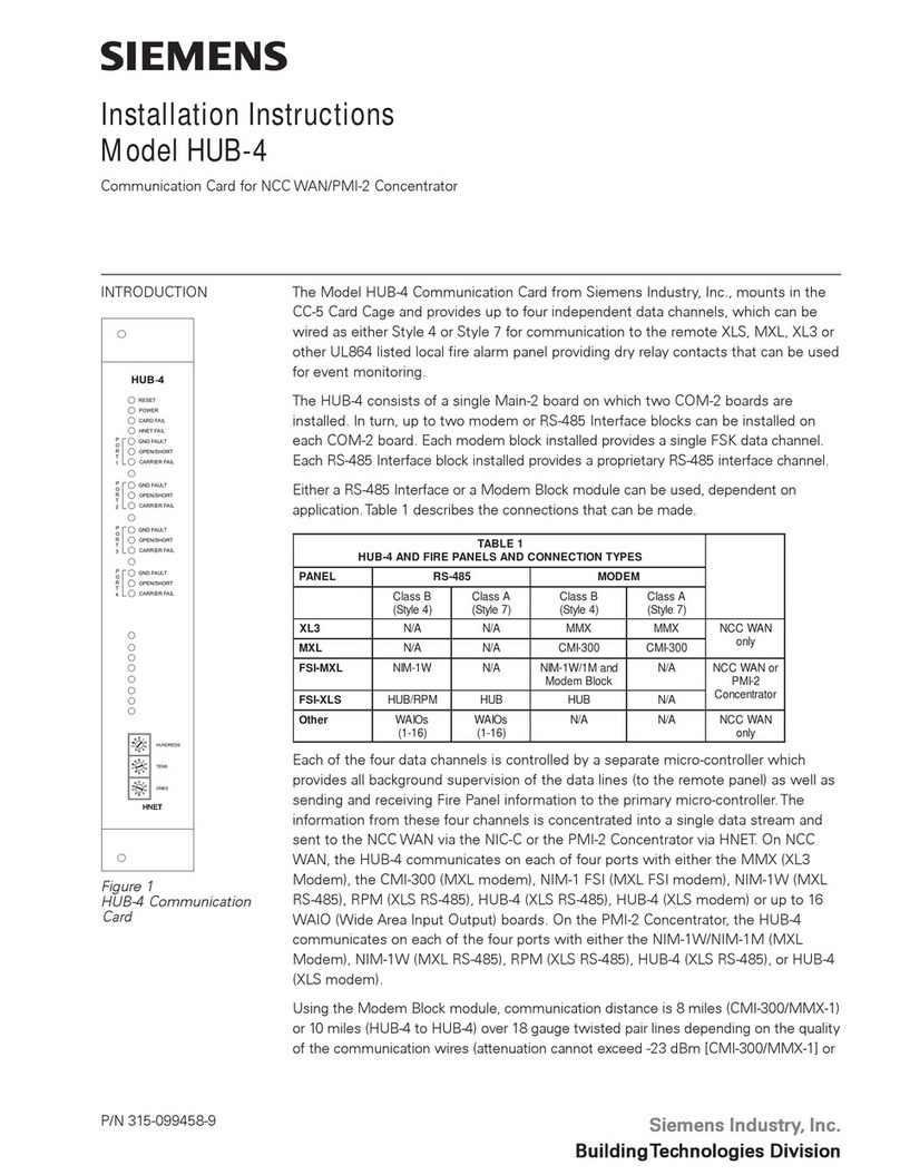 Siemens HUB-4 User manual