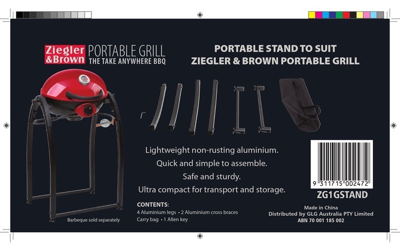 Ziegler & Brown Portable Grill Stand Assembly instructions