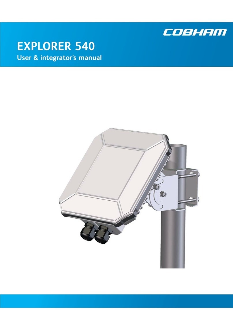 COBHAM EXPLORER 540 User manual COBHAM EXPLORER 540 User manual