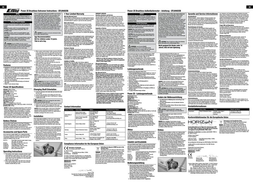 E-FLITE Power 25 BL instructions