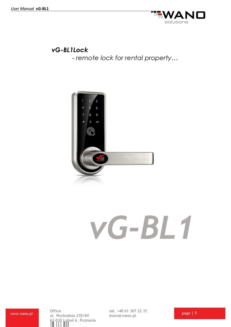 Wano vG-BL1Lock User manual