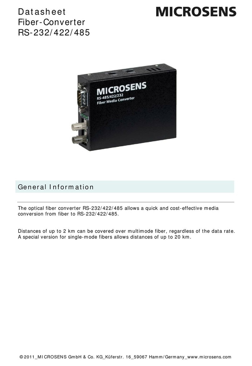 Microsens MS400131-V2 User manual