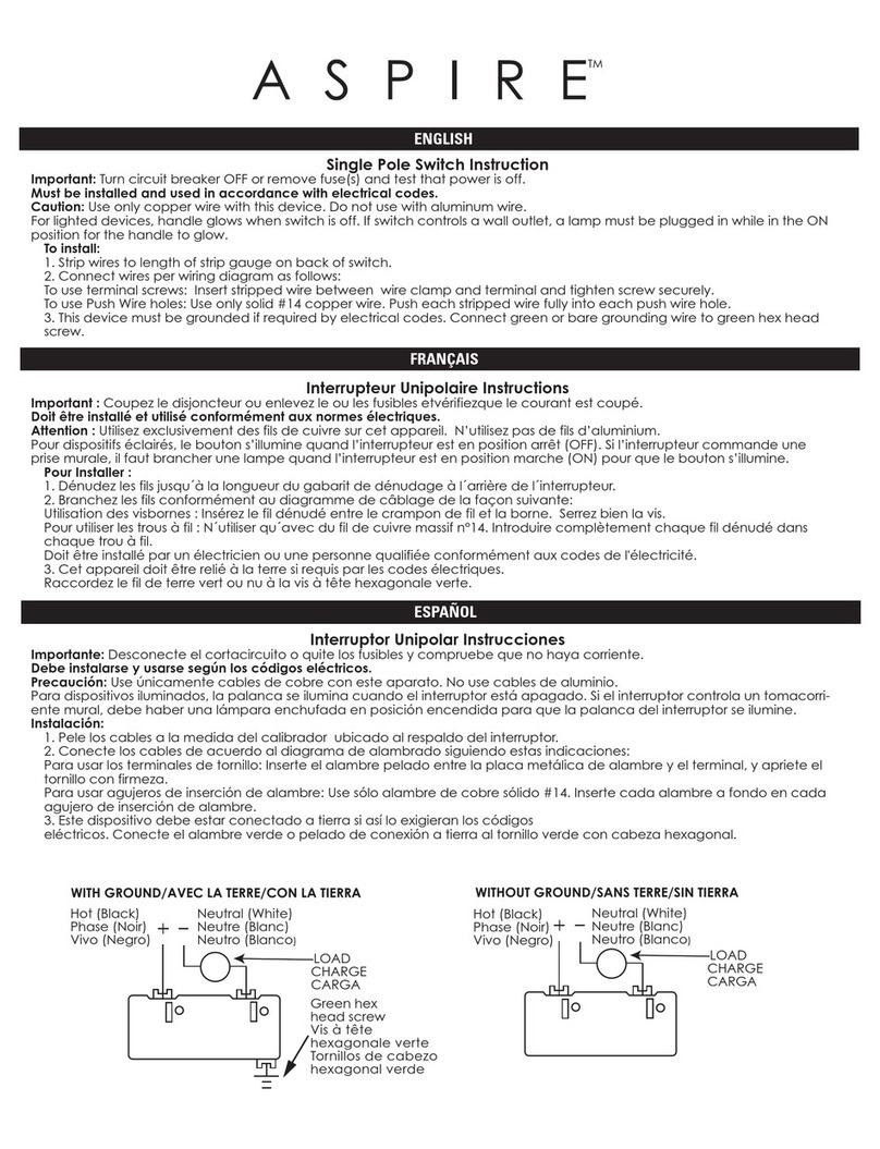 Cooper Aspire User manual