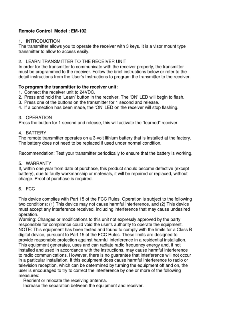 SkyLink EM-102 User manual