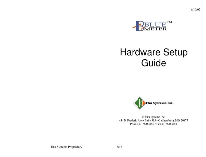 Eka Systems BlueMeter Hardware setup guide